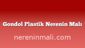 Gondol Plastik Nerenin Malı