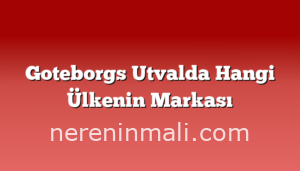 Goteborgs Utvalda Hangi Ülkenin Markası