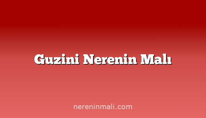 Guzini Nerenin Malı