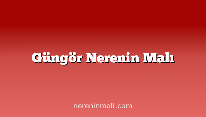 Güngör Nerenin Malı