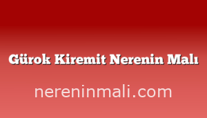 Gürok Kiremit Nerenin Malı