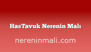 HasTavuk Nerenin Malı