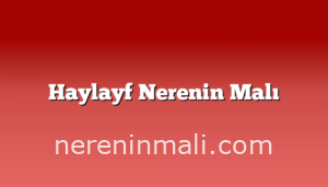 Haylayf Nerenin Malı