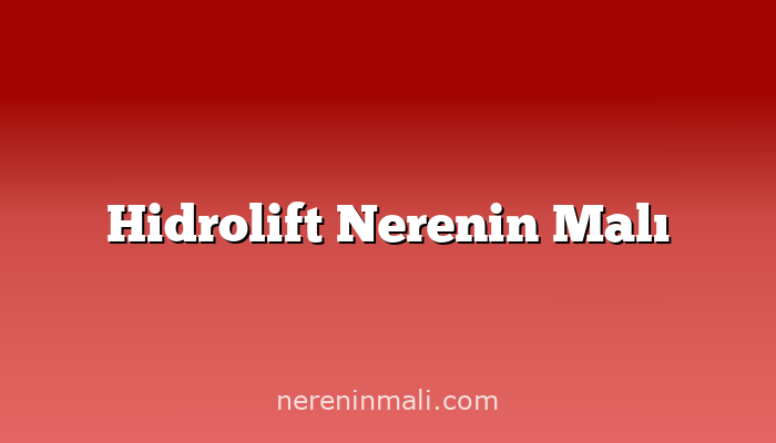 Hidrolift Nerenin Malı