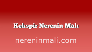 Kekspir Nerenin Malı