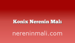 Konix Nerenin Malı