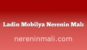 Ladin Mobilya Nerenin Malı