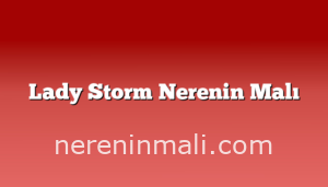 Lady Storm Nerenin Malı