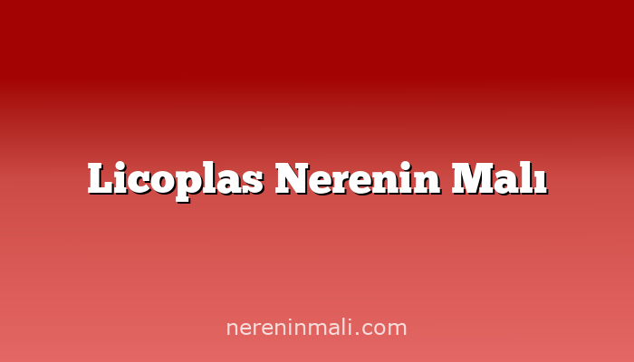 Licoplas Nerenin Malı