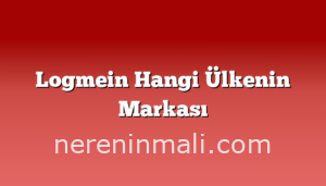 Logmein Hangi Ülkenin Markası