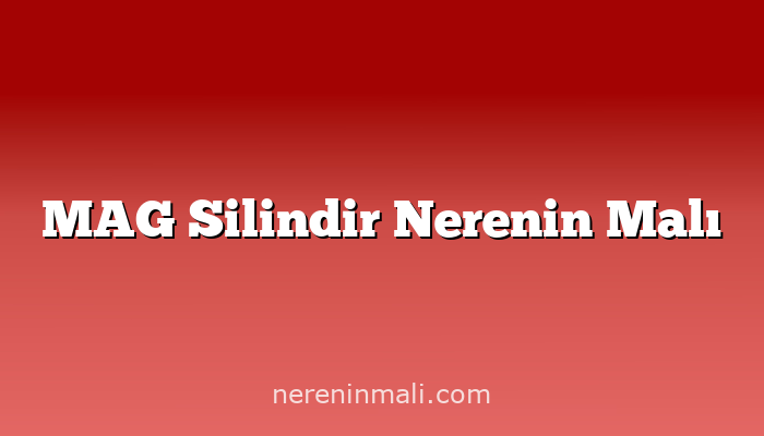 MAG Silindir Nerenin Malı