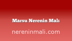 Marsu Nerenin Malı