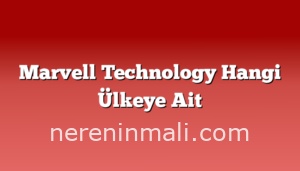 Marvell Technology Hangi Ülkeye Ait