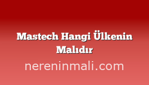 Mastech Hangi Ülkenin Malıdır