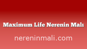 Maximum Life Nerenin Malı