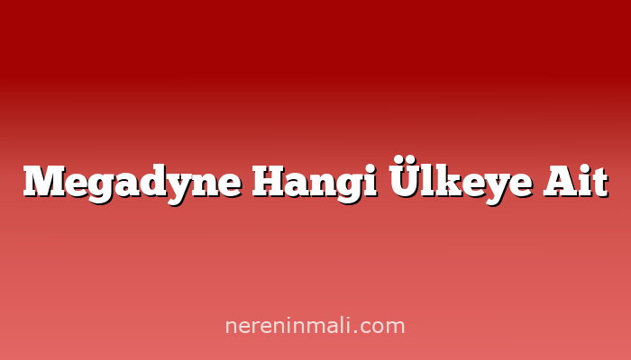 Megadyne Hangi Ülkeye Ait