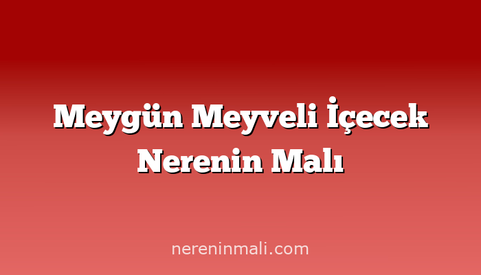 Meygün Meyveli İçecek Nerenin Malı