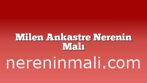 Milen Ankastre Nerenin Malı