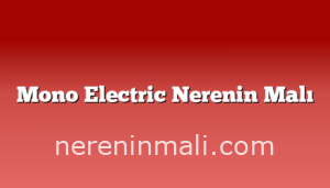 Mono Electric Nerenin Malı