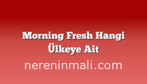 Morning Fresh Hangi Ülkeye Ait