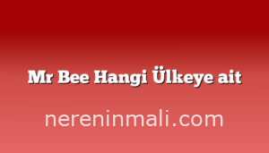 Mr Bee Hangi Ülkeye ait