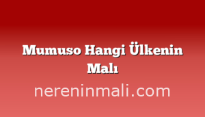 Mumuso Hangi Ülkenin Malı