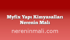 Myfix Yapı Kimyasalları Nerenin Malı