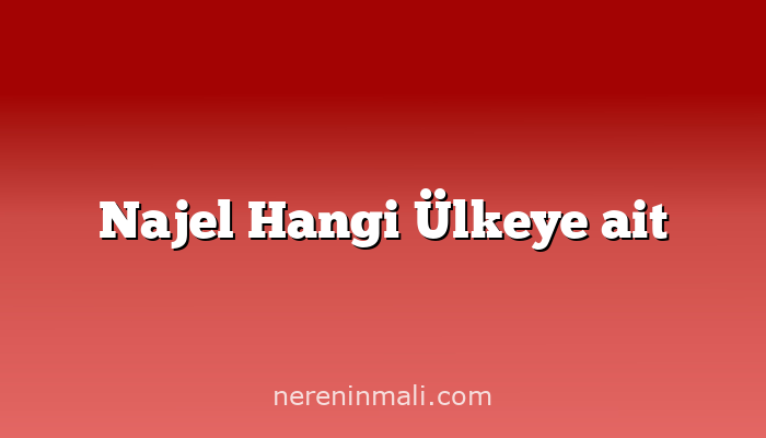 Najel Hangi Ülkeye ait