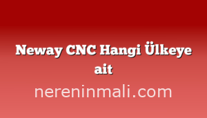 Neway CNC Hangi Ülkeye ait