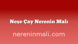 Neşe Çay Nerenin Malı