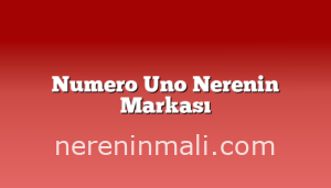 Numero Uno Nerenin Markası