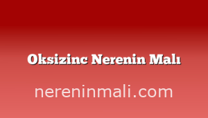 Oksizinc Nerenin Malı