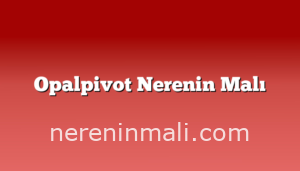 Opalpivot Nerenin Malı