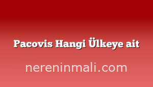 Pacovis Hangi Ülkeye ait