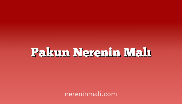 Pakun Nerenin Malı