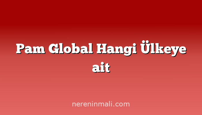 Pam Global Hangi Ülkeye ait