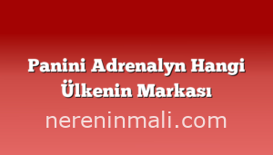 Panini Adrenalyn Hangi Ülkenin Markası