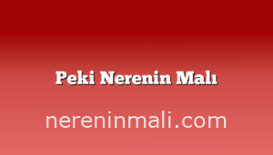 Peki Nerenin Malı