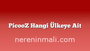 PicooZ Hangi Ülkeye Ait