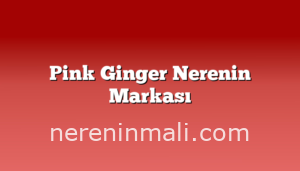 Pink Ginger Nerenin Markası