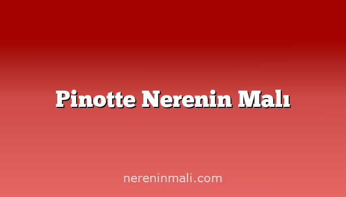 Pinotte Nerenin Malı