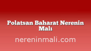 Polatsan Baharat Nerenin Malı