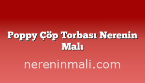 Poppy Çöp Torbası Nerenin Malı