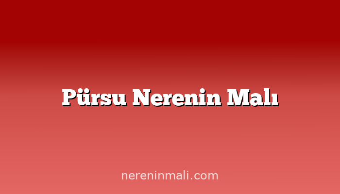 Pürsu Nerenin Malı