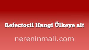 Refectocil Hangi Ülkeye ait