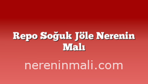 Repo Soğuk Jöle Nerenin Malı