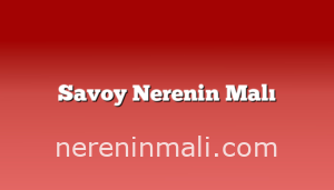 Savoy Nerenin Malı