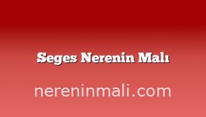 Seges Nerenin Malı