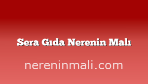 Sera Gıda Nerenin Malı