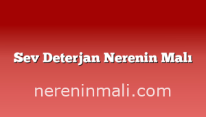 Sev Deterjan Nerenin Malı